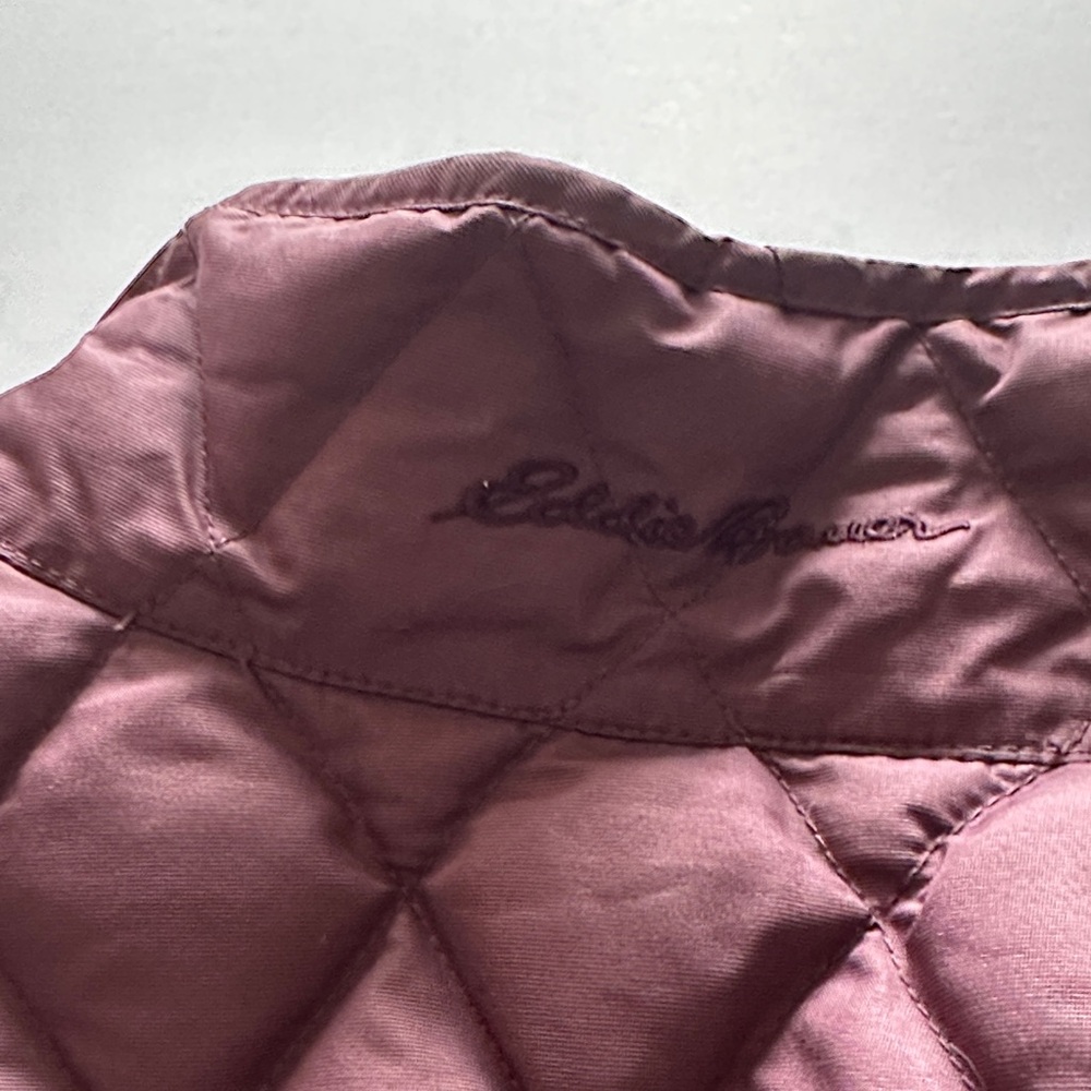 Eddie Bauer Quilted Vest in Light Olive - Picture 6 of 8